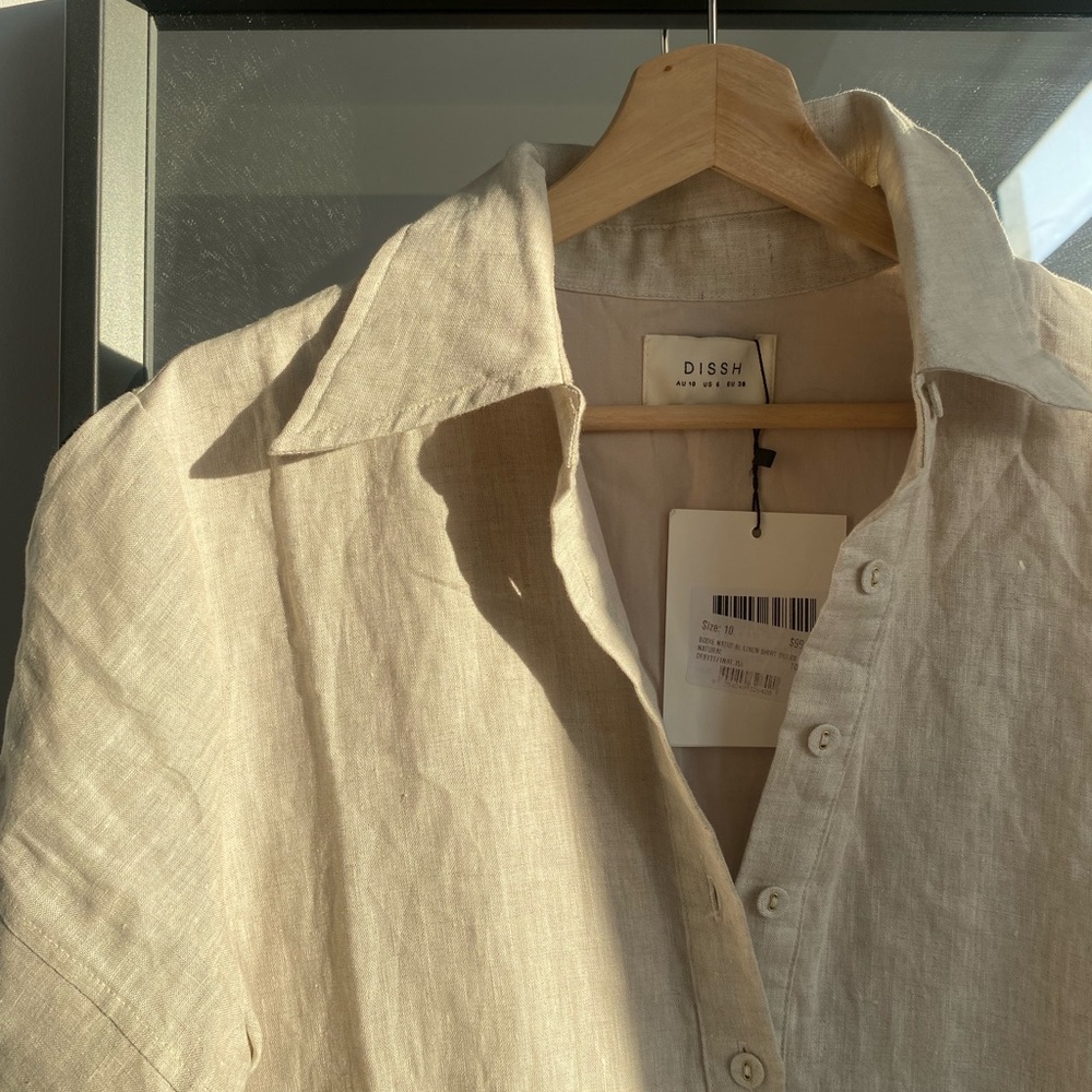 DISSH Linen button up dress - Picture 3 of 5